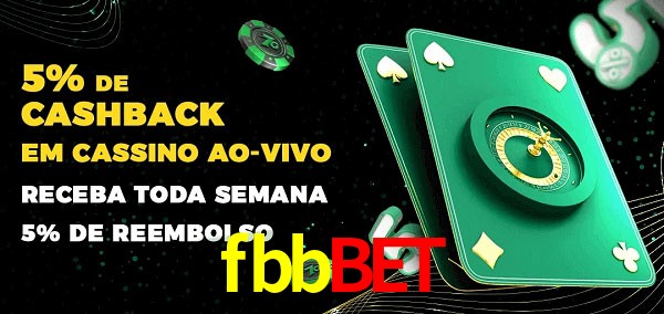 Promoções do cassino ao Vivo fbbbet